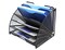 EasyPAG Desk File Organizer 6 Compartment Fan-Shaped Filing Paper Holder Letters Tray Desk Organizers and Accessories,Black